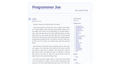 Desktop Screenshot of programmerjoe.com