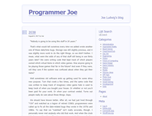 Tablet Screenshot of programmerjoe.com